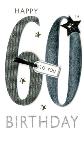 Picture of HAPPY 60TH BIRTHDAY CARD